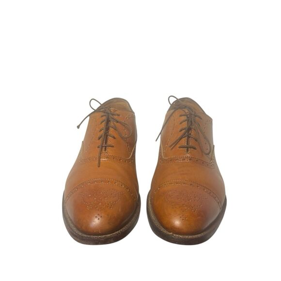 Vtg ALDEN 911 Medallion Tip Calfskin Leather Shoes Oxfords Size 11 D main image 5
